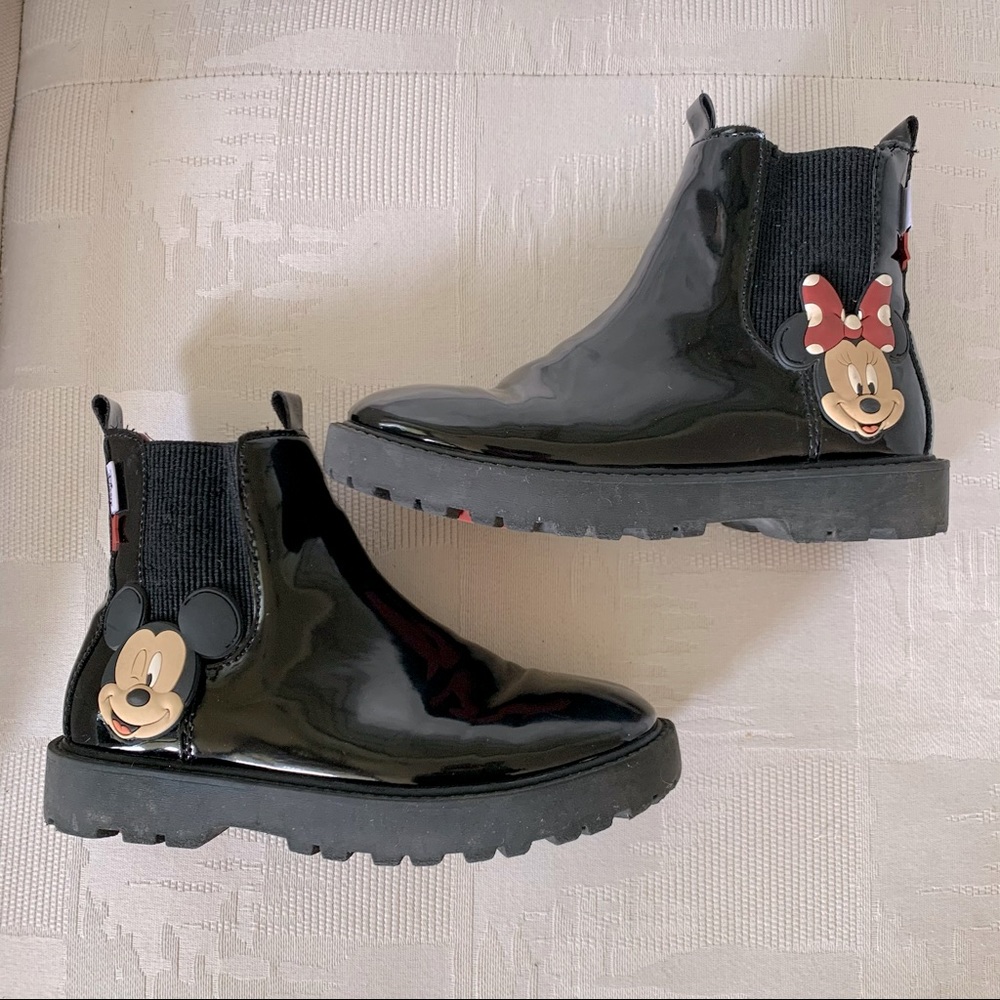 Disney Mickey and Minnie Patent Boots